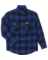 BRAWNY SHIRT PLAID BUTN BL/BK 3X